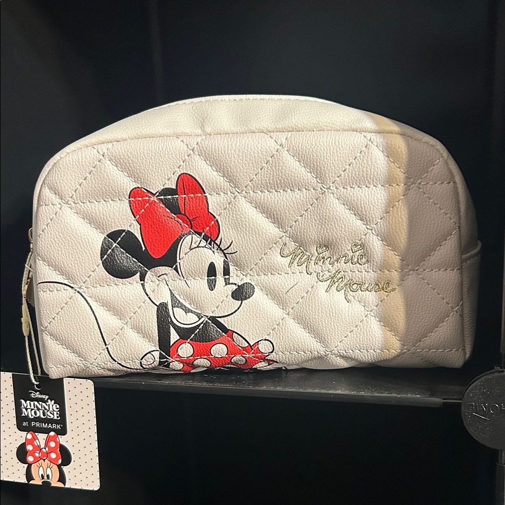 Disney Minnie Mouse White Quilted Pouch